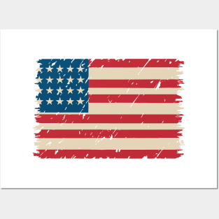 Flag USA. United States flag. American flag. National symbol of usa Posters and Art